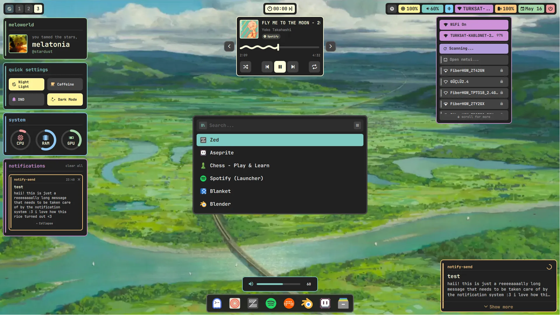 melatonia's desktop